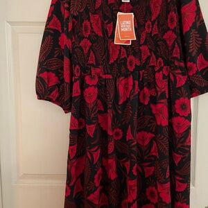 Exclusive for Target Floral Red and Black Dress Latino Heritage Collection